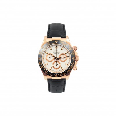 ROLEX DAYTONA ROSE GOLD 40MM IVORY CREAM DIAL WATCH 116515LN