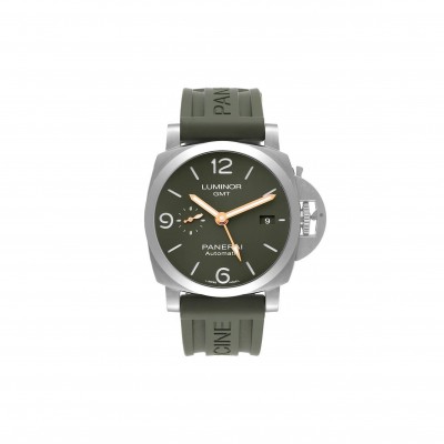 PANERAI LUMINOR 1950 GMT GREEN DIAL MS DHONI EDITION WATCH PAM01056
