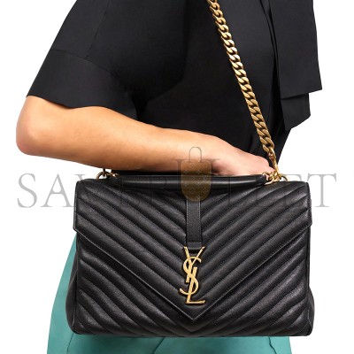 YSL COLLEGE LARGE IN QUILTED LEATHER 600278BRM071000 (32*20*8.5cm)