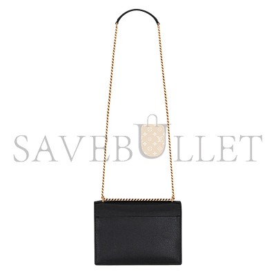YSL SUNSET MEDIUM IN COATED-BARK LEATHER 442906H3Z0W1000 (22*16*6.5cm)