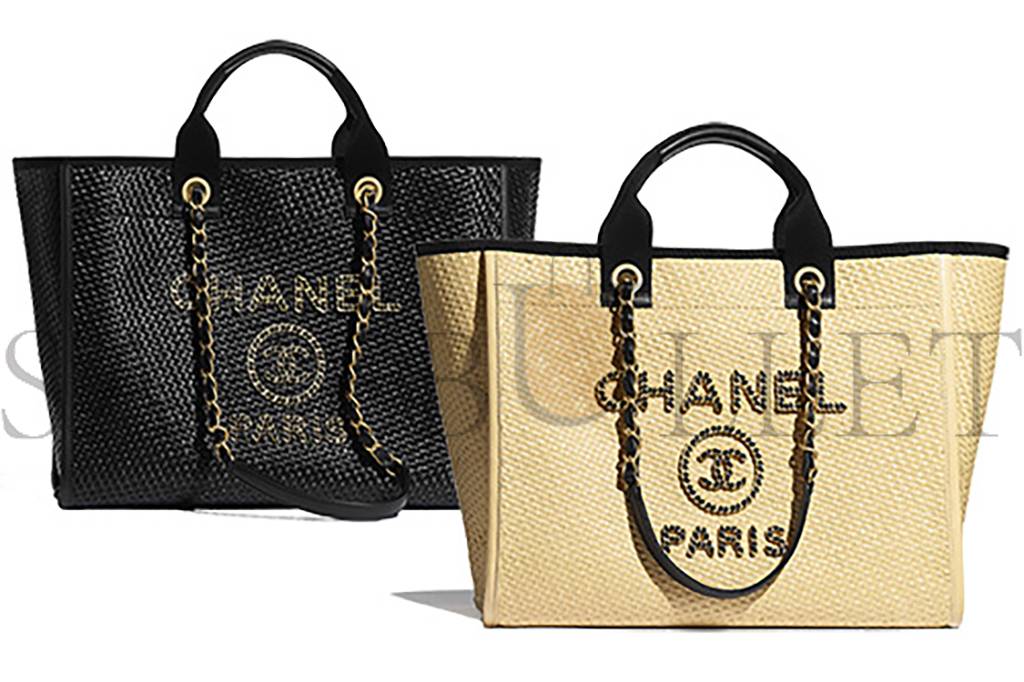 CHANEL DEAUVILLE LARGE TOTE GOLD HARDWARE A66941 (50*30*22cm) CHANEL DEAUVILLE LARGE TOTE GOLD HARDWARE A66941 (50*30*22cm)