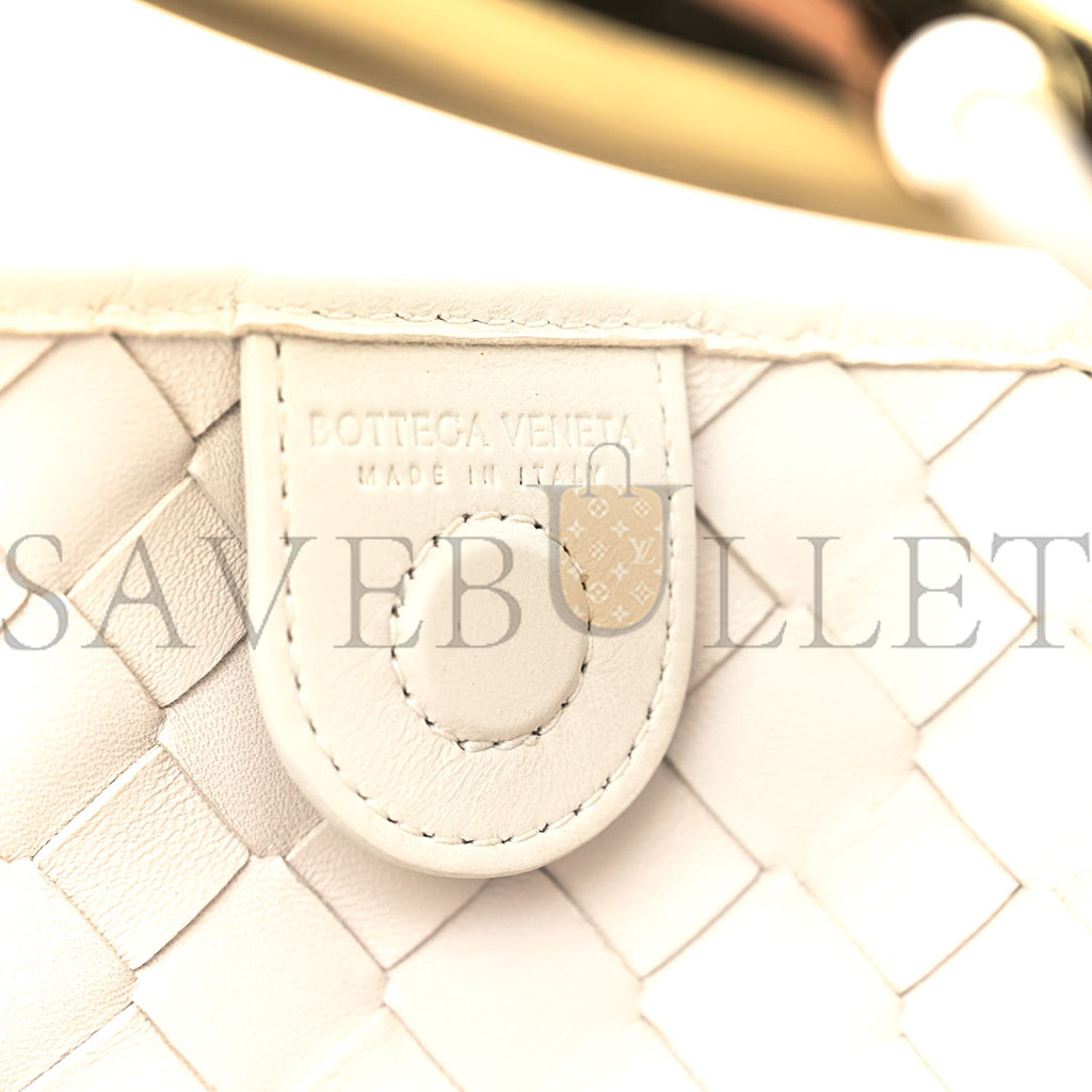 BOTTEGA VENETA NAPPA INTRECCIATO SARDINE BAG CHALK (36*23*3cm)