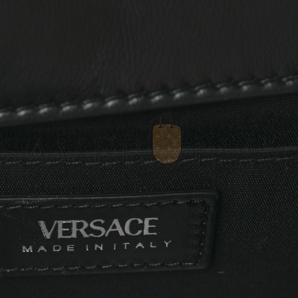 VERSACE NAPPA QUILTED MEDUSA SMALL CHAIN SHOULDER BAG BLACK (18*13*16cm) VERSACE NAPPA QUILTED MEDUSA SMALL CHAIN SHOULDER BAG BLACK (18*13*16cm)