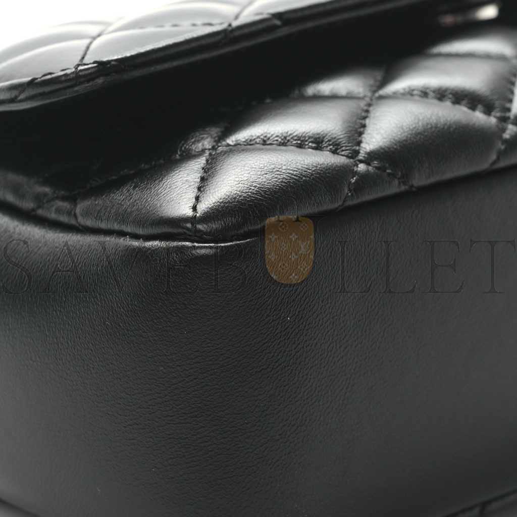 VERSACE NAPPA QUILTED MEDUSA SMALL CHAIN SHOULDER BAG BLACK (18*13*16cm) VERSACE NAPPA QUILTED MEDUSA SMALL CHAIN SHOULDER BAG BLACK (18*13*16cm)