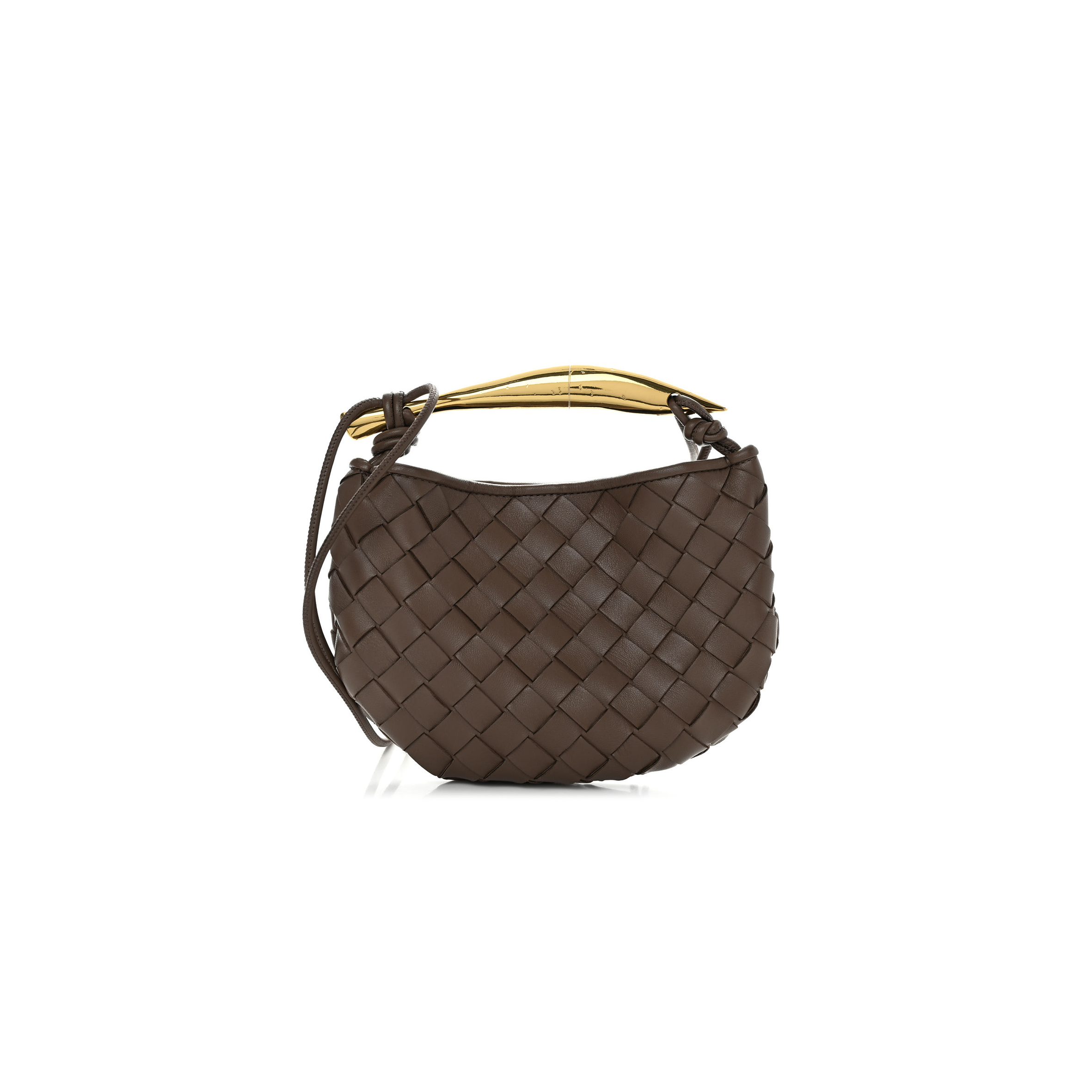 BOTTEGA VENETA NAPPA INTRECCIATO MINI SARDINE BAG TAUPE GREY  (20*14*3cm)