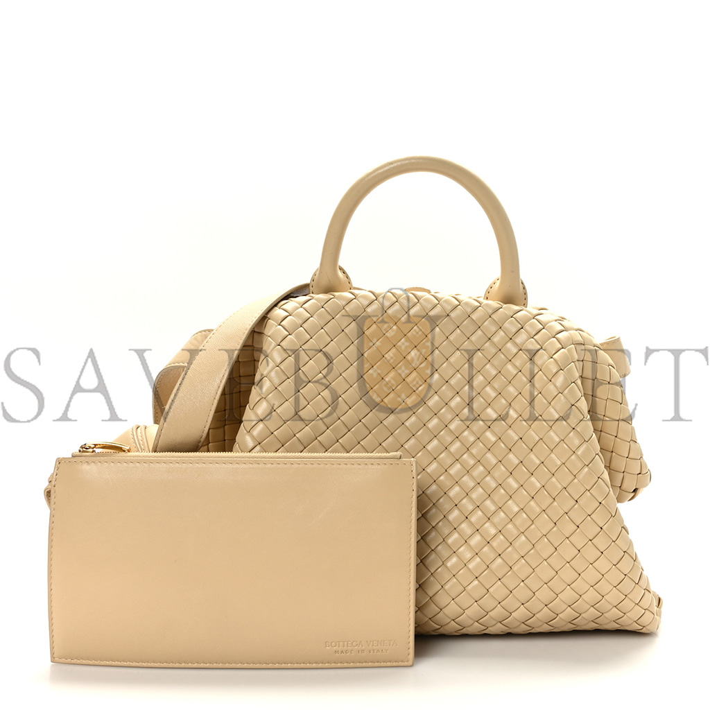 BOTTEGA VENETA NAPPA INTRECCIATO PADDED THE HANDLE TOTE PORRIDGE (37*25*9cm)