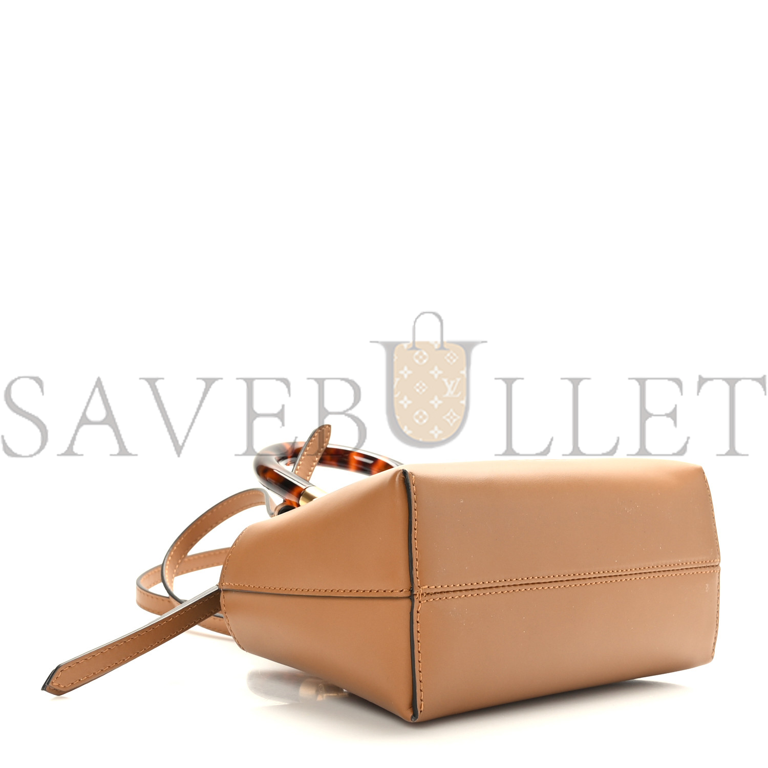 FENDI VITELLO KING PLEXIGLASS LOGO EMBOSSED MINI BY THE WAY TOP HANDLE BOSTON BAG CARAMELLO (18*11*8cm) FENDI VITELLO KING PLEXIGLASS LOGO EMBOSSED MINI BY THE WAY TOP HANDLE BOSTON BAG CARAMELLO (18*11*8cm)