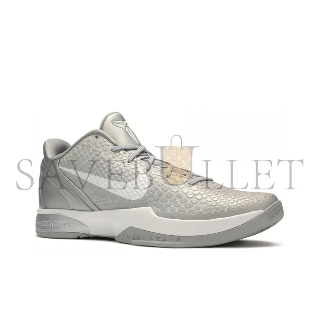 NIKE KOBE 6 METALLIC SILVERMETALLIC SILVER WHITE 429659-012