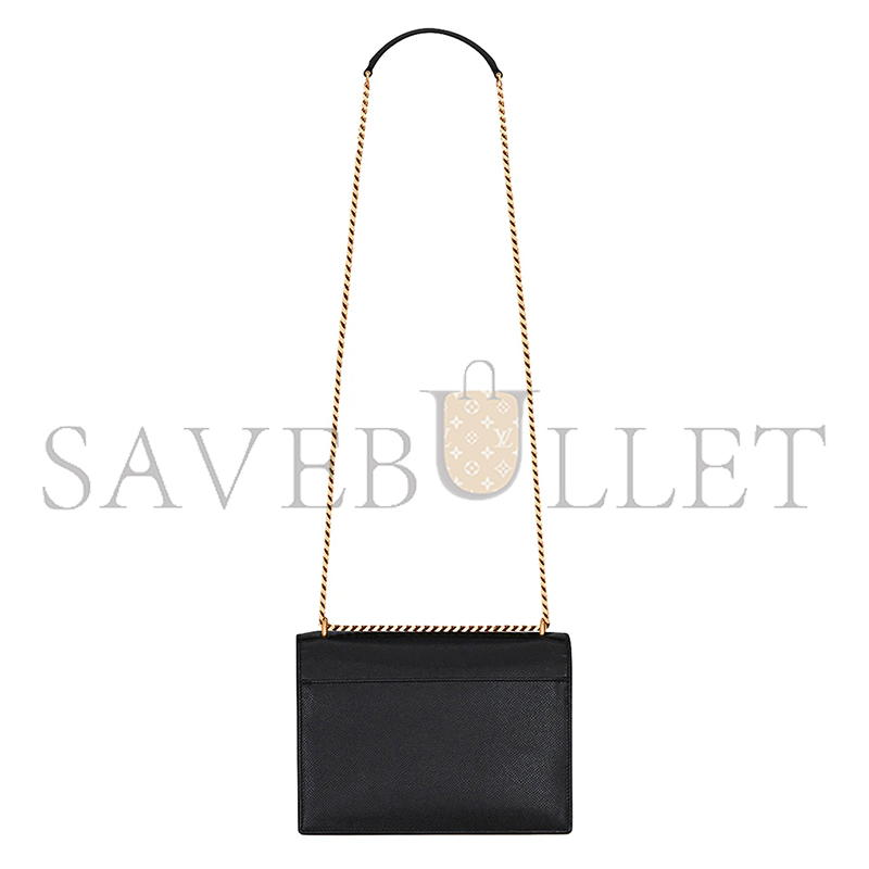 YSL SUNSET MEDIUM IN COATED-BARK LEATHER 442906H3Z0W1000 (22*16*6.5cm)