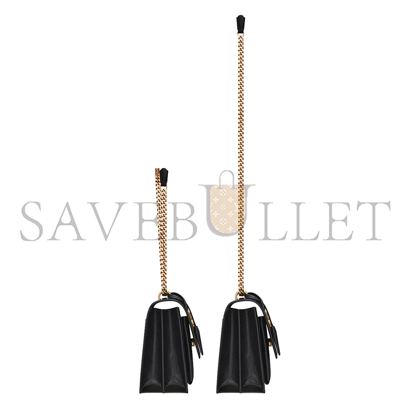 YSL SUNSET MEDIUM IN COATED-BARK LEATHER 442906H3Z0W1000 (22*16*6.5cm)