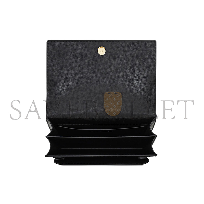 YSL SUNSET MEDIUM IN COATED-BARK LEATHER 442906H3Z0W1000 (22*16*6.5cm)