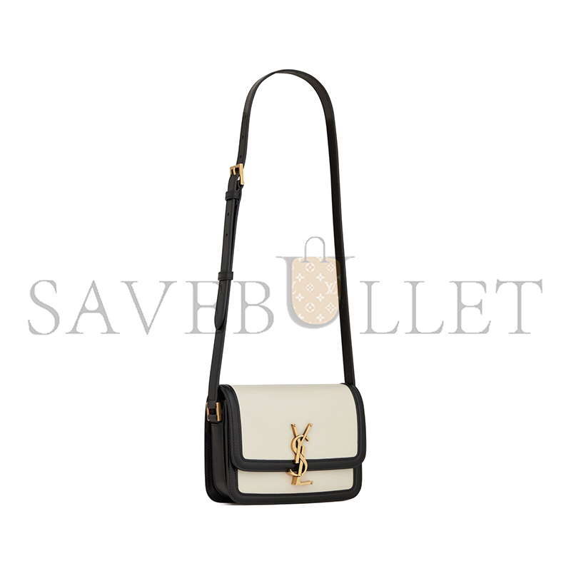 YSL SOLFERINO SMALL SATCHEL IN BOX SAINT LAURENT LEATHER 63430616C3W9262 (18.5*14*6cm)