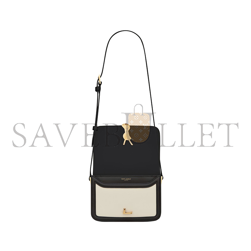 YSL SOLFERINO SMALL SATCHEL IN BOX SAINT LAURENT LEATHER 63430616C3W9262 (18.5*14*6cm)