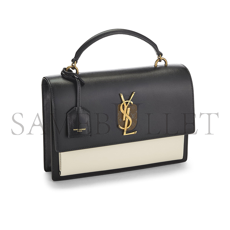YSL SUNSET MEDIUM TOP HANDLE IN SMOOTH LEATHER 634723D42671031 (25*18*5cm)