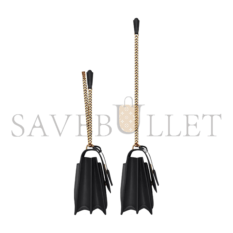 YSL SUNSET LARGE IN SMOOTH LEATHER 498779D420W1000 (27*18*8cm)