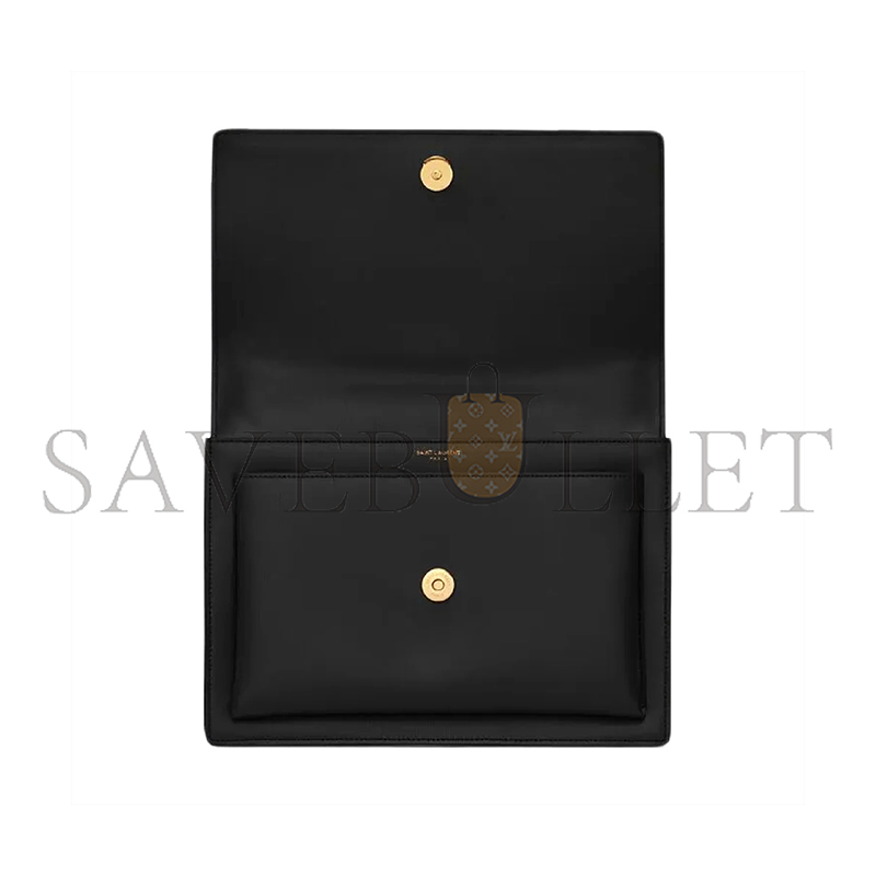 YSL SUNSET LARGE IN SMOOTH LEATHER 498779D420W1000 (27*18*8cm)