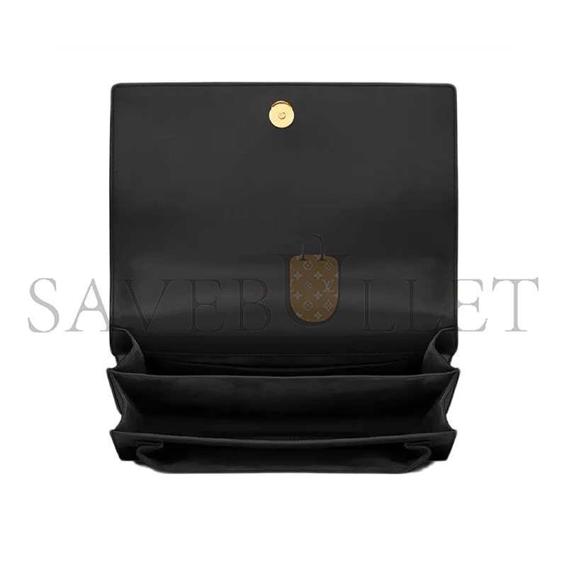 YSL SUNSET LARGE IN SMOOTH LEATHER 498779D420W1000 (27*18*8cm)
