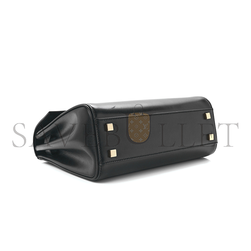 YSL LE FERMOIR SMALL TOP HANDLE BAG IN SHINY LEATHER 6869822ZA0W1000 (25*19.5*10.5cm)