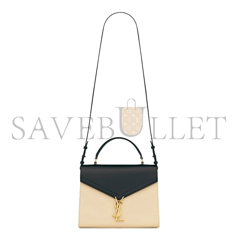 YSL CASSANDRA MEDIUM TOP HANDLE BAG IN BOX SAINT LAURENT LEATHER 62393116C7W1089 (24.5*20*11.5cm)