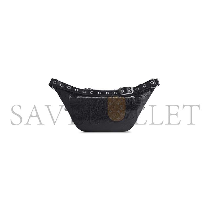 BALENCIAGA MEN'S LE CAGOLE BELTPACK MEDIUM IN BLACK 742014210KR1000 (38.9*19.8*9.9cm)