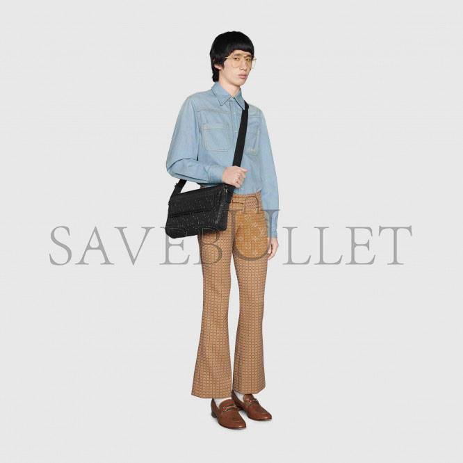 GUCCI GG EMBOSSED MESSENGER BAG 658565 (29*22*9.5cm) GUCCI GG EMBOSSED MESSENGER BAG 658565 (29*22*9.5cm)