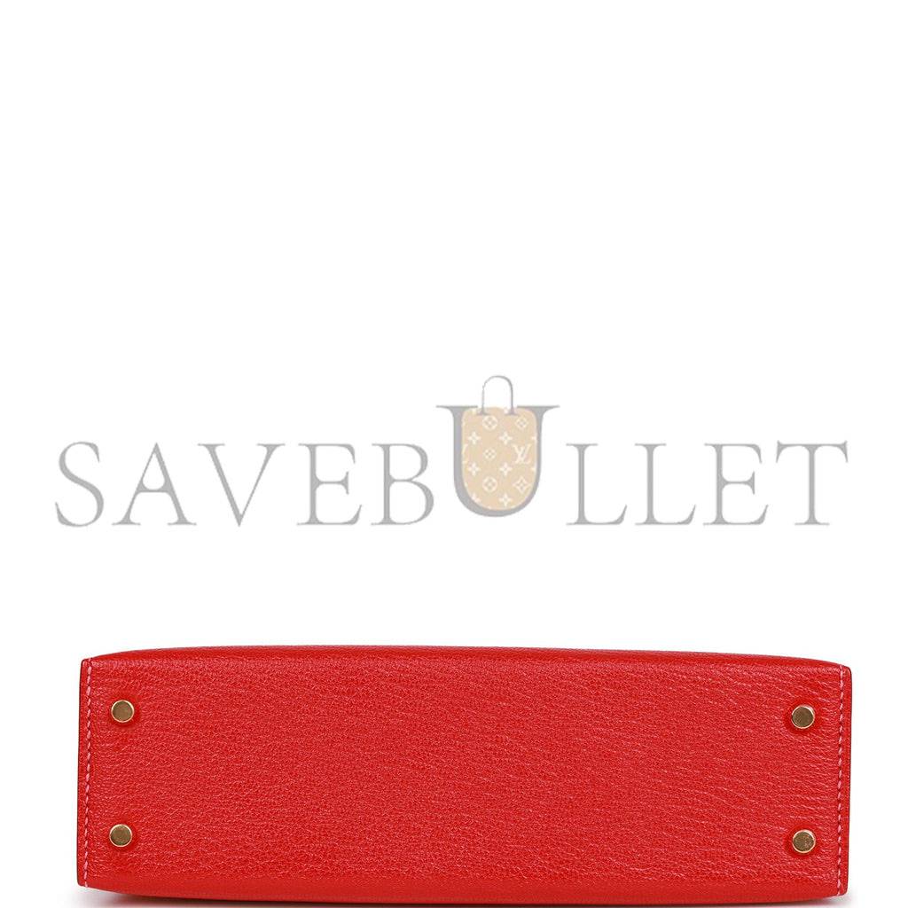 HERMES SPECIAL ORDER (HSS) KELLY MINI SELLIER 20 ROUGE DE COEUR AND ROSE LIPSTICK CHEVRE PERMABRASS HARDWARE (19*12*5.5cm) HERMES SPECIAL ORDER (HSS) KELLY MINI SELLIER 20 ROUGE DE COEUR AND ROSE LIPSTICK CHEVRE PERMABRASS HARDWARE (19*12*5.5cm)