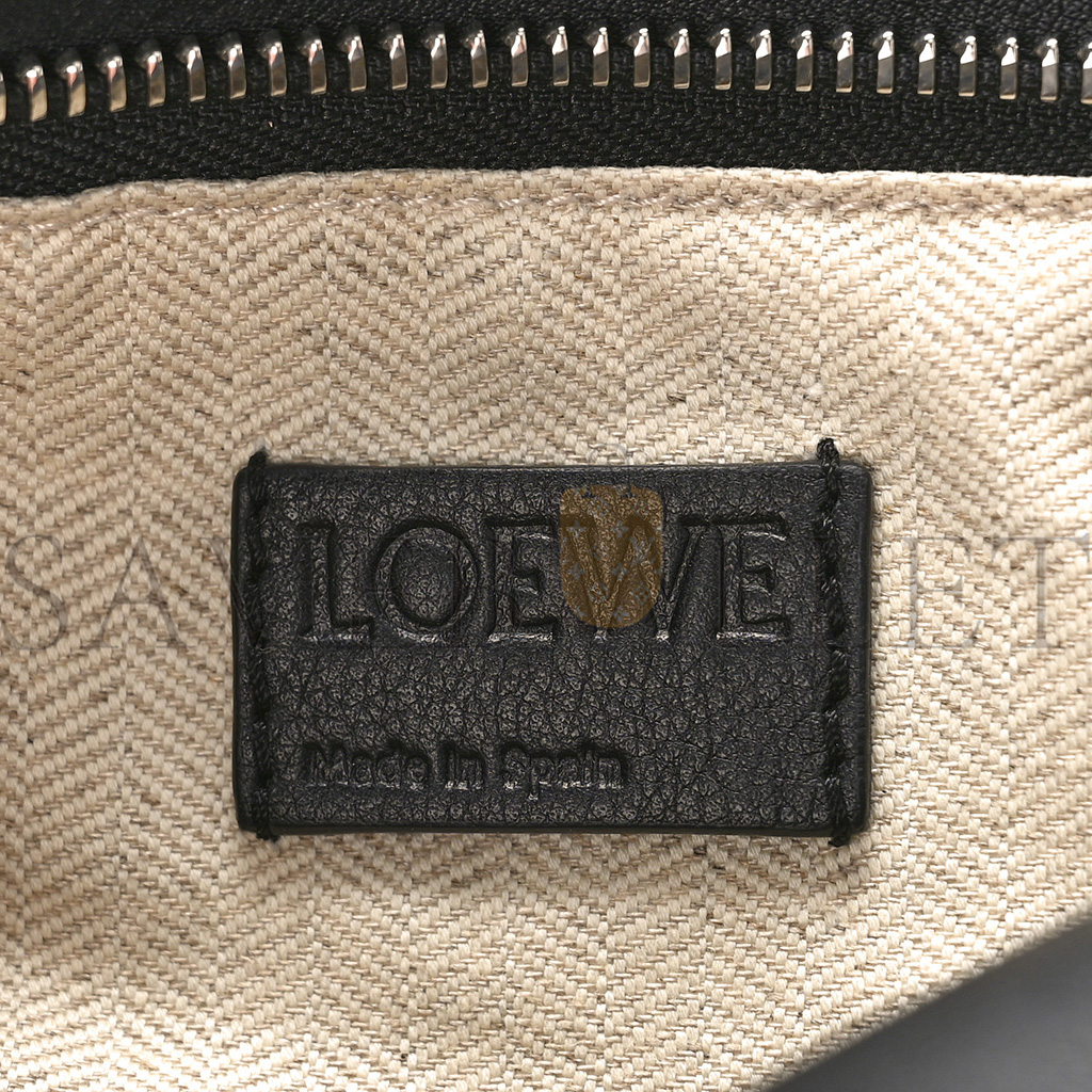 LOEWE CALFSKIN SMALL PUZZLE BAG BLACK (24*16.5*10.5cm)