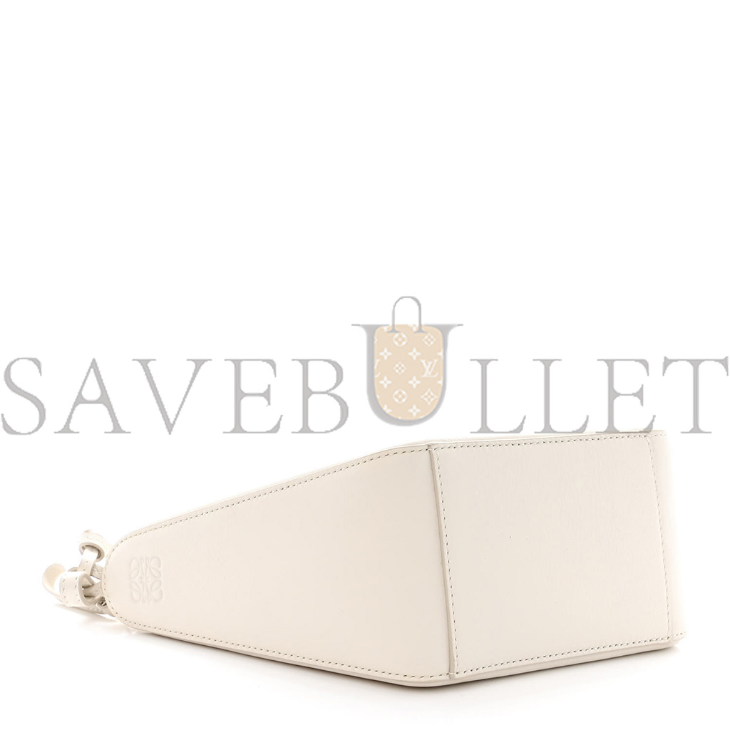 LOEWE CALFSKIN MINI HAMMOCK HOBO SOFT WHITE (17*17*10cm)