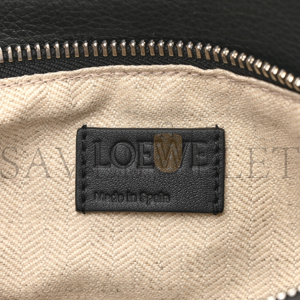 LOEWE CALFSKIN SMALL PUZZLE BAG BLACK (24*16.5*10.5cm)