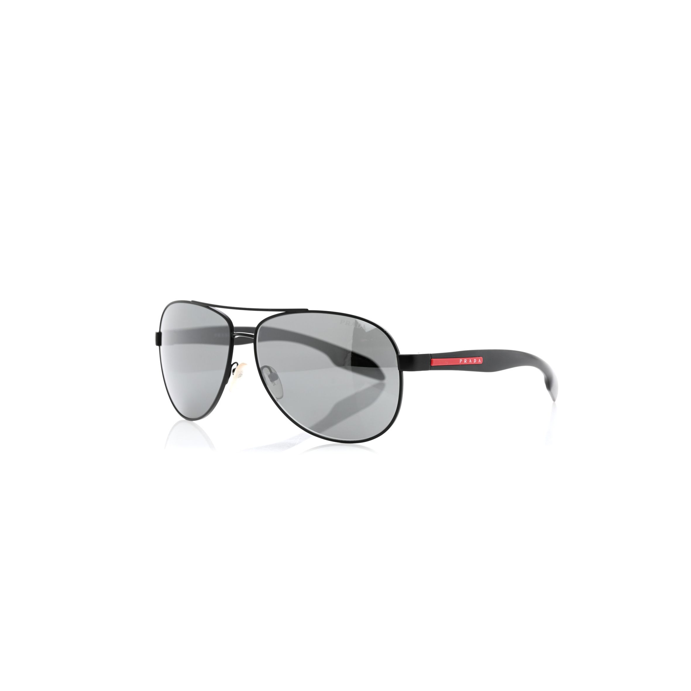 PRADA AVIATOR SUNGLASSES SPS 53P BLACK