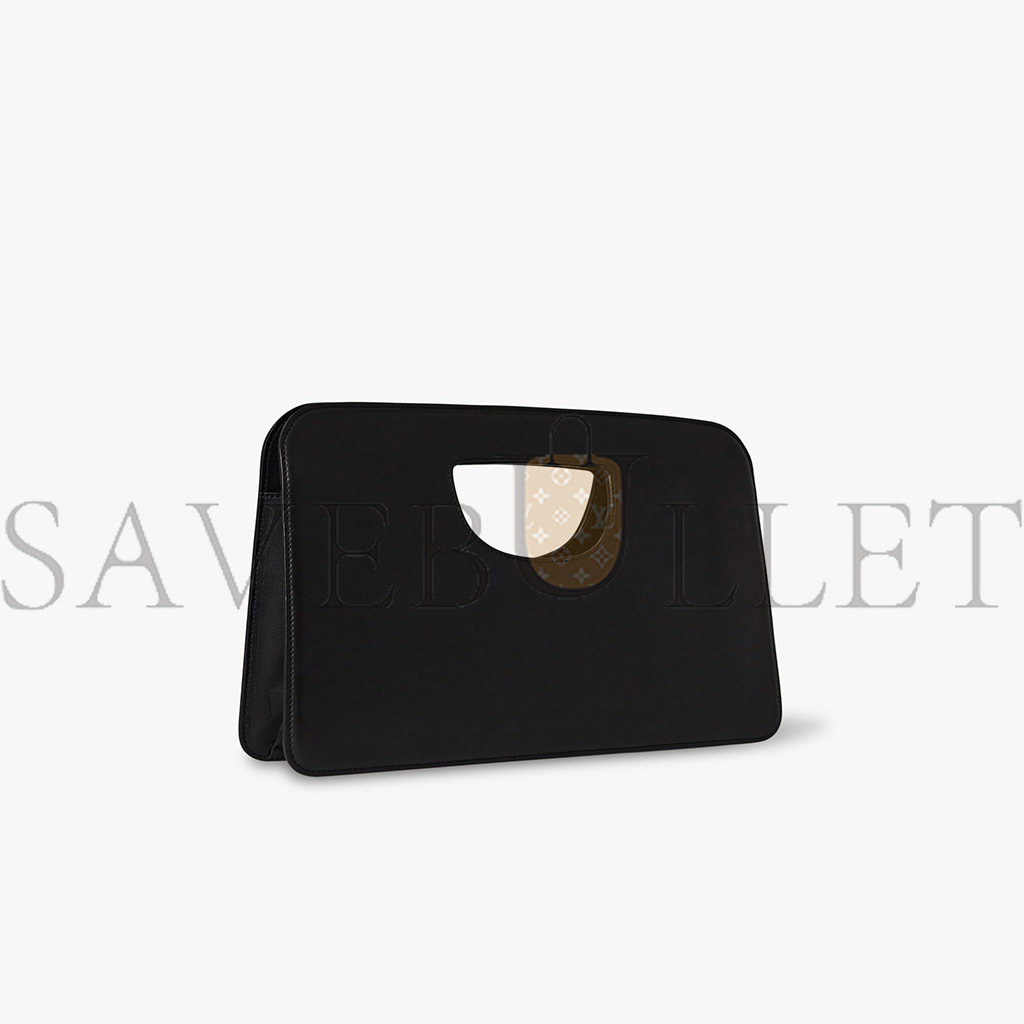 THE ROW EW AUSTIN BAG IN LEATHER BLACK W1589L72BLPL (34*21*8cm)