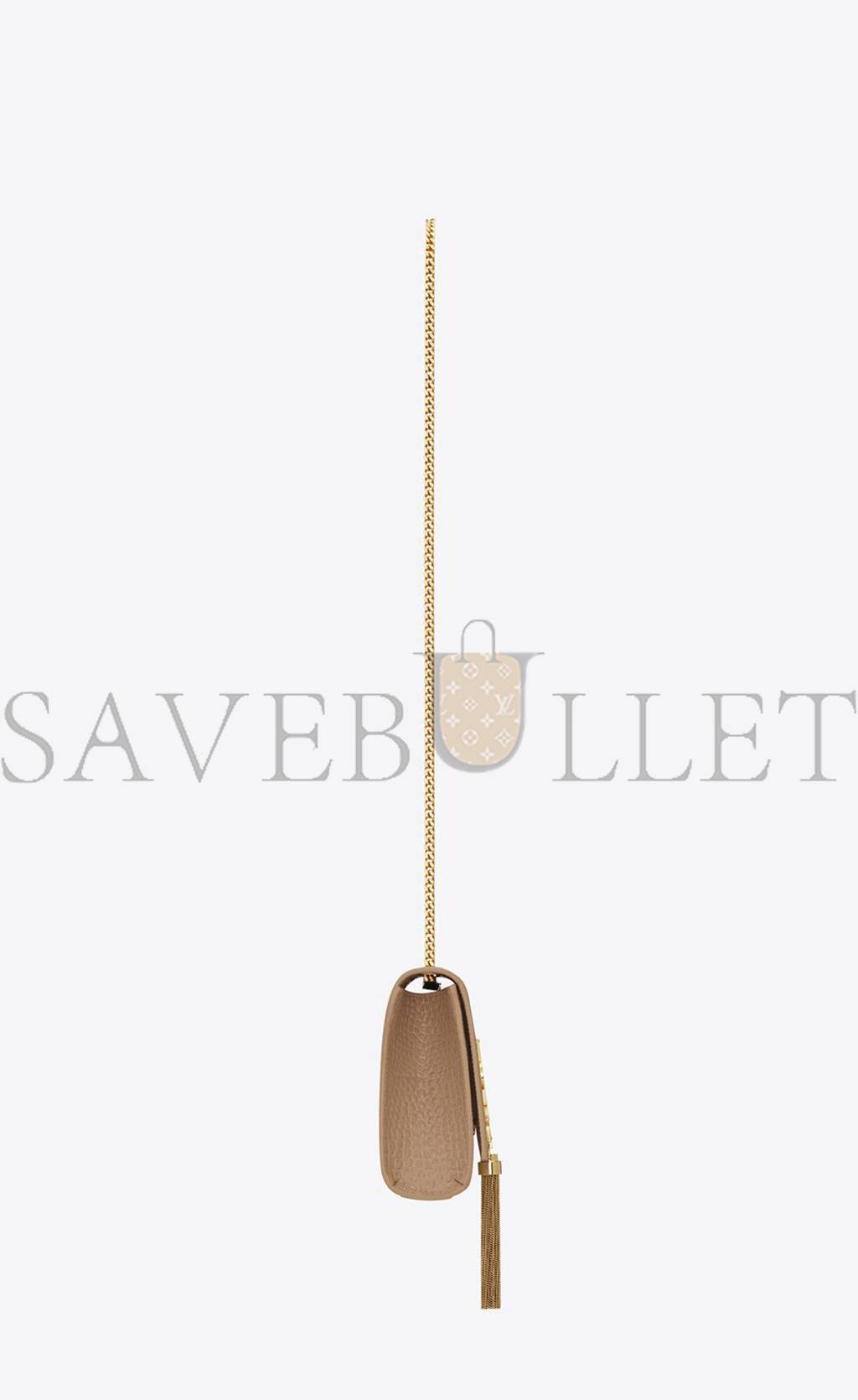 YSL KATE MEDIUM CHAIN BAG WITH TASSEL IN CROCODILE-EMBOSSED SHINY LEATHER 354119DND0J2721 (24*14.5*5.5cm) YSL KATE MEDIUM CHAIN BAG WITH TASSEL IN CROCODILE-EMBOSSED SHINY LEATHER 354119DND0J2721 (24*14.5*5.5cm)