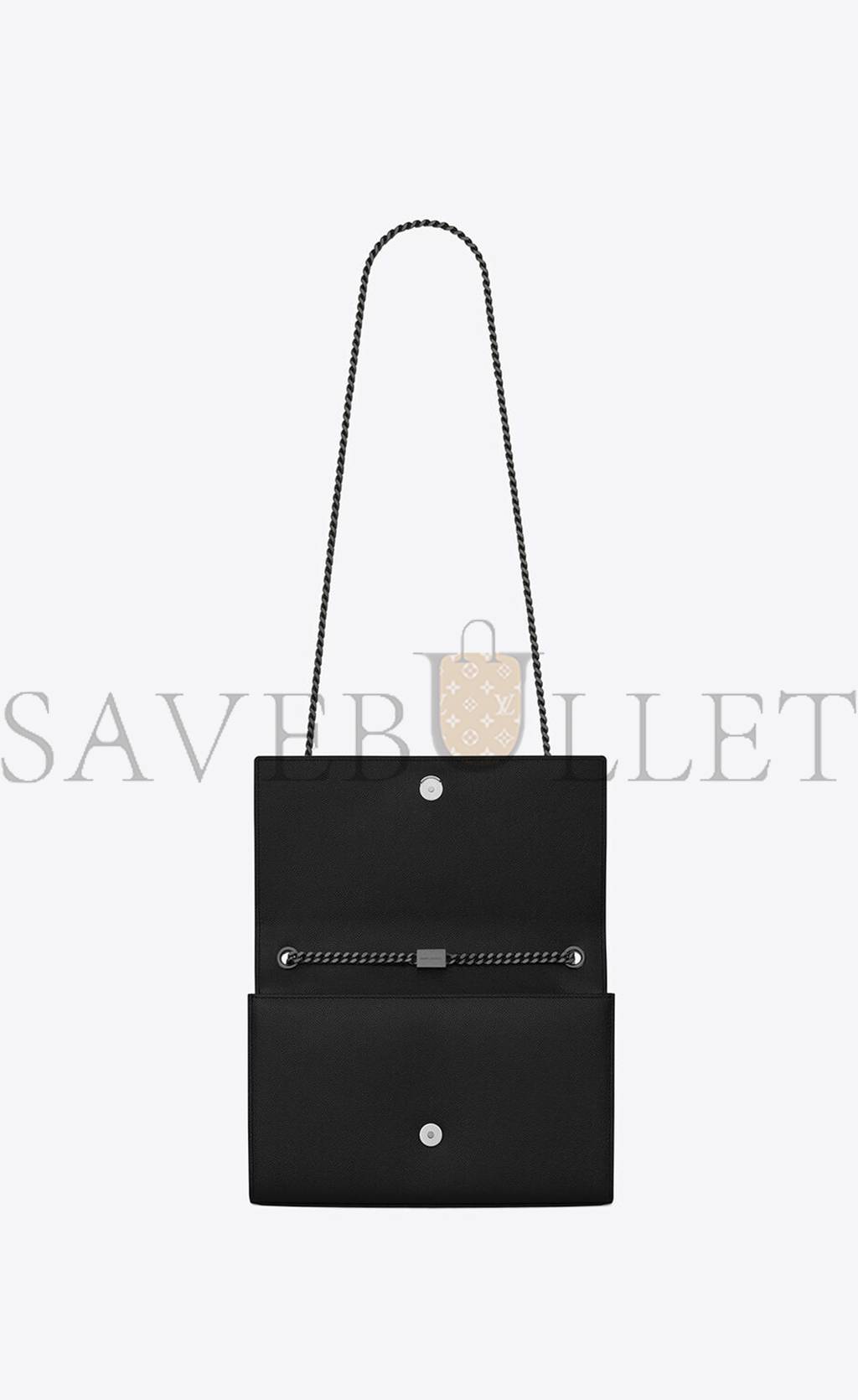 YSL KATE MEDIUM CHAIN BAG IN GRAIN DE POUDRE EMBOSSED LEATHER 364021BOW0U1000 (24*14.5*5.5cm) YSL KATE MEDIUM CHAIN BAG IN GRAIN DE POUDRE EMBOSSED LEATHER 364021BOW0U1000 (24*14.5*5.5cm)