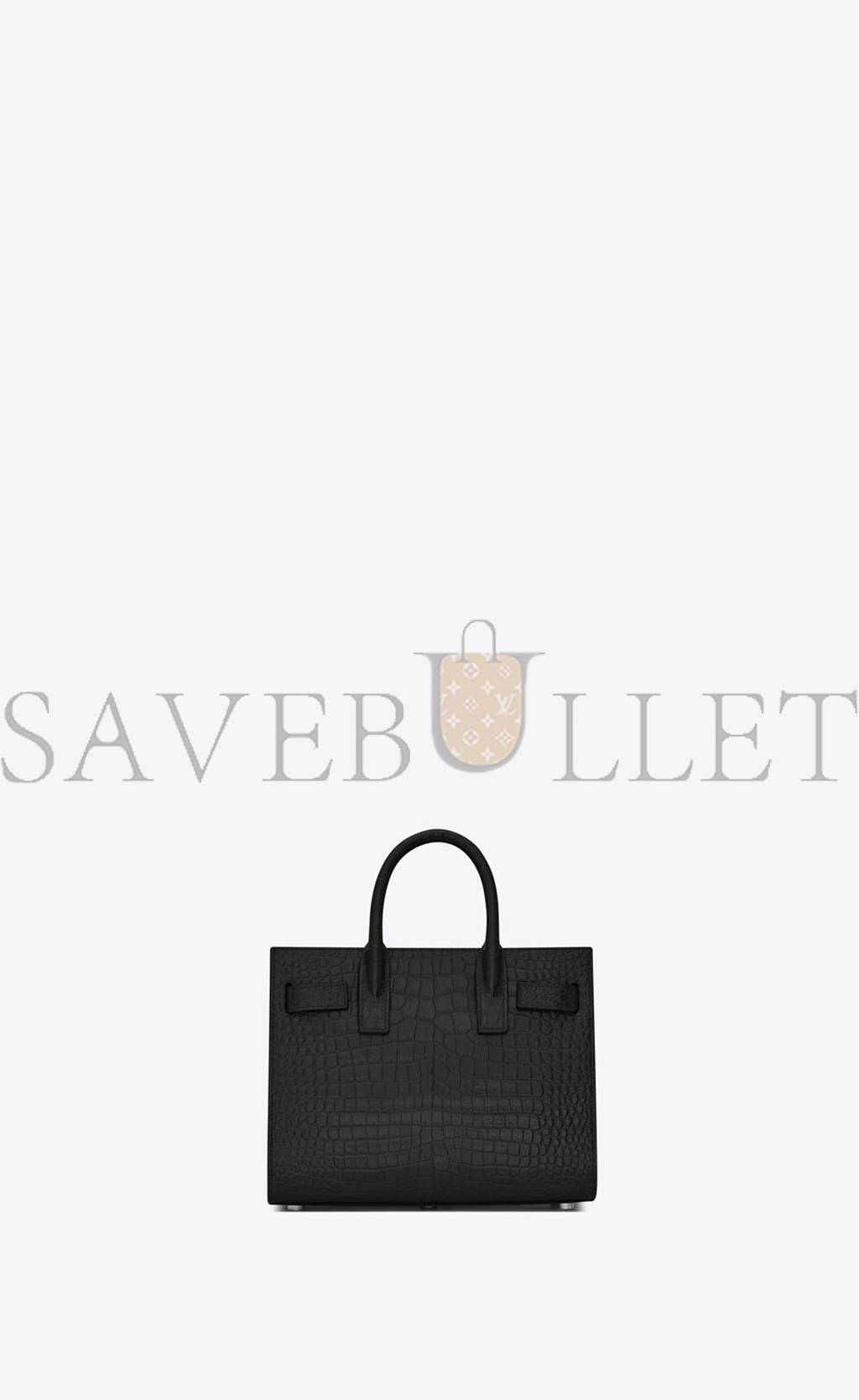 YSL SAC DE JOUR NANO IN EMBOSSED CROCODILE SHINY LEATHER 392035DND1N1000 (22*18*10.5cm) YSL SAC DE JOUR NANO IN EMBOSSED CROCODILE SHINY LEATHER 392035DND1N1000 (22*18*10.5cm)