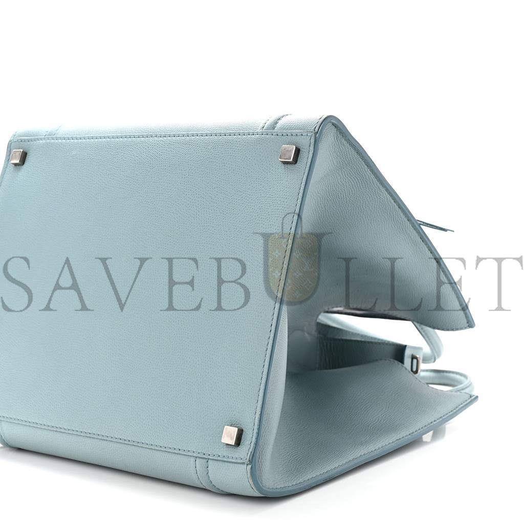 CELINE GRAINED CALFSKIN MEDIUM PHANTOM LUGGAGE SKY BLUE (30*29*25cm)