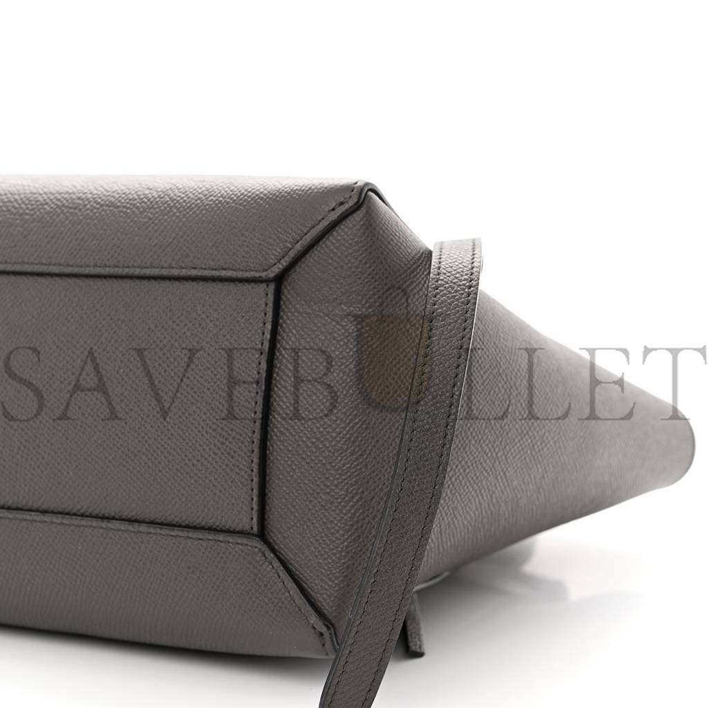CELINE GRAINED CALFSKIN NANO BELT BAG GREY (25*24*13cm) CELINE GRAINED CALFSKIN NANO BELT BAG GREY (25*24*13cm)